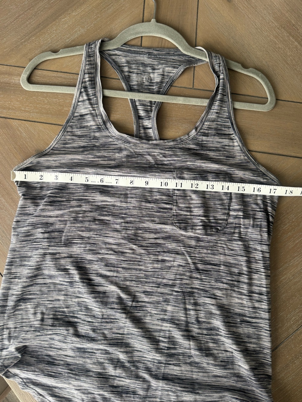 Lululemon Athletica Space-Dye Racerback Tank - Gray/Black - Picture 6 of 6